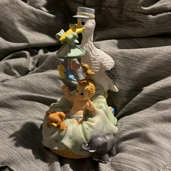 San Francisco Music Box Co. Stork with Baby Figurine - Picture 8 of 11